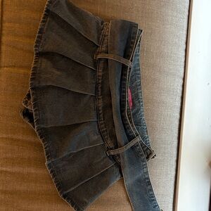 Edikted Blue Denim Skirt with Pink Tag